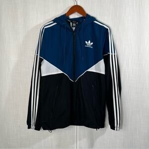 Adidas Retro Skateboarding Climalite Windbreaker Zip Up Lightweight Jacket Sz S